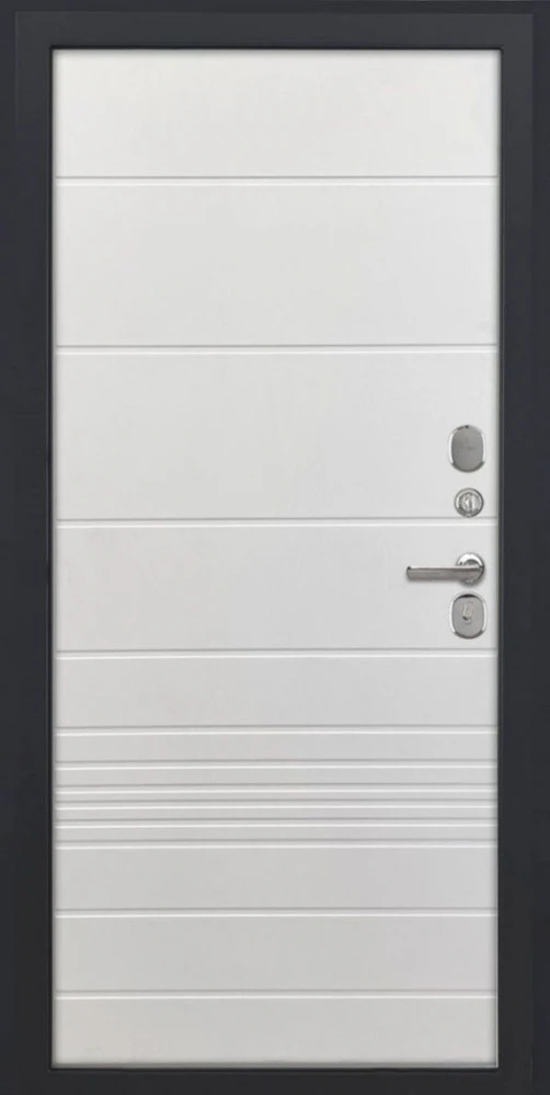 Входная дверь ДвериПРО Модель Л-48 ФЛ-700 (10мм, Ясень белый) DPRO227690 внутренняя сторона